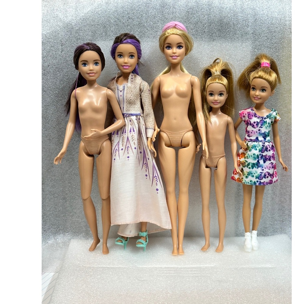 Barbie Doll Lot Assorted Dolls Kids Toys Bundle 5 Dolls Adult Kid Multicolor